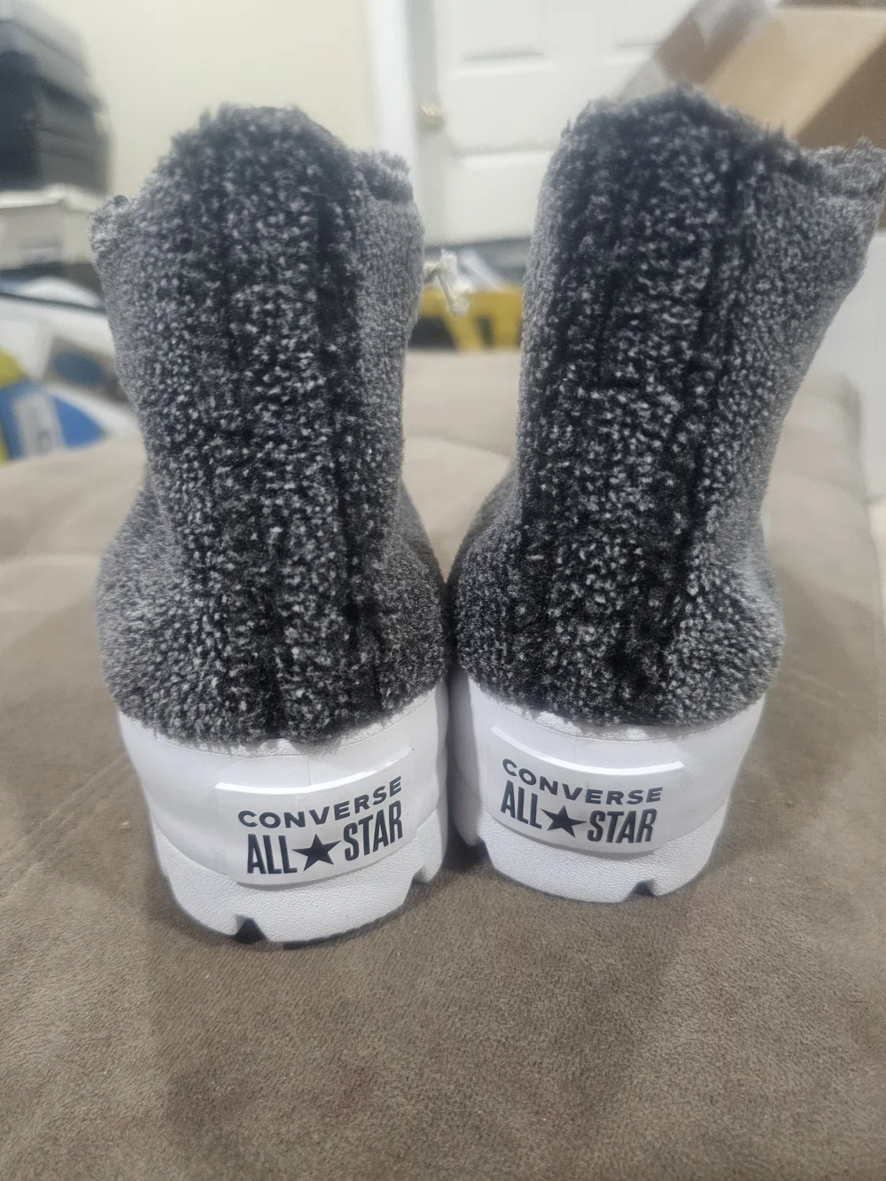 Converse Black and White High-Top Sneakers - Picture 7 of 7